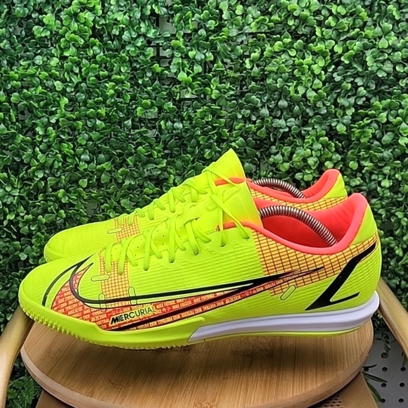 Nike Other - Nike Mens Mercurial Vapor 14 Academy Indoor Soccer Shoe Yellow/Red/Black sz 11.5